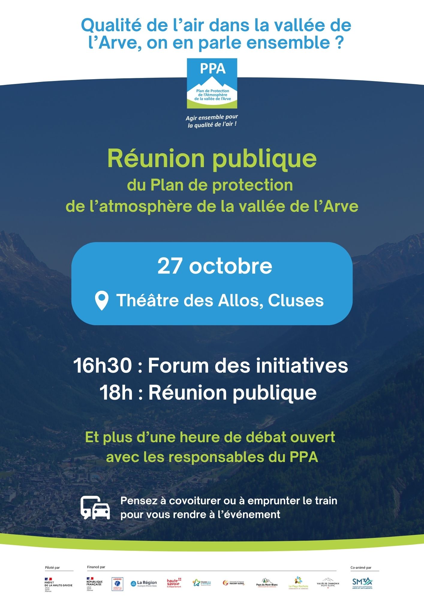 Réunion publique : Qualité de l’air dans la vallée de l’Arve, on en parle ensemble ?